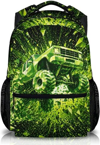 Kids Backpack Spider Schoolbag for Boys, Cool Blue Geometric Print Bookbag for Kindergarten Elementary Primary in Saudi Arabia
