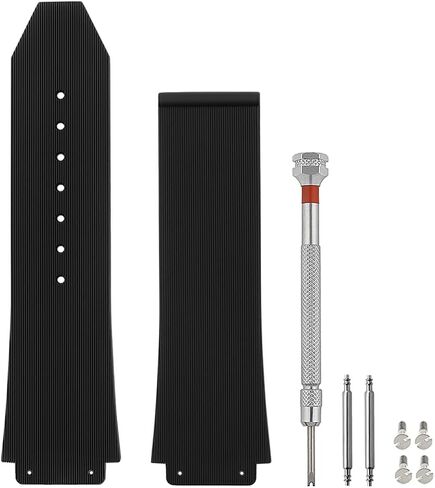 25mm Watch Band Compatible with 25x19x22mm Soft Silicone Rubber Replacement Watch Straps in Saudi Arabia