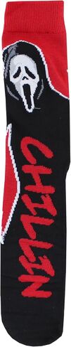 Hyp Scream Ghostface Call Me Adult Casual Crew Socks, 6-Pack, Size 10-13 in Kuwait