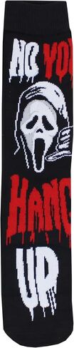 Hyp Scream Ghostface Call Me Adult Casual Crew Socks, 6-Pack, Size 10-13 in Kuwait