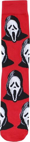 Hyp Scream Ghostface Call Me Adult Casual Crew Socks, 6-Pack, Size 10-13 in Kuwait