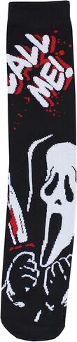 Hyp Scream Ghostface Call Me Adult Casual Crew Socks, 6-Pack, Size 10-13 in Kuwait