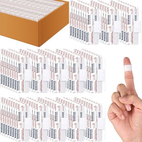 200 Count Clear Waterproof Adhesive Bandages Bulk 3/4" x 3" Adhesive Breathable Bandages for Sensitive Skin School Nurses Businesses Travel First Aid Kits Homeless Care Supplies Donations in Saudi Arabia