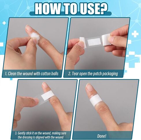 200 Count Clear Waterproof Adhesive Bandages Bulk 3/4" x 3" Adhesive Breathable Bandages for Sensitive Skin School Nurses Businesses Travel First Aid Kits Homeless Care Supplies Donations in Saudi Arabia