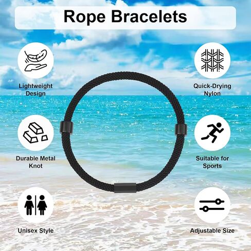 20PCS Christian Jesus Cross Rope Bracelet, Braided Cord Bracelet for Men Women, Nautical Surf Beach Bracelets Gifts Set for Sports, Handmade Woven Bracelets with Adjustable Knot in Saudi Arabia
