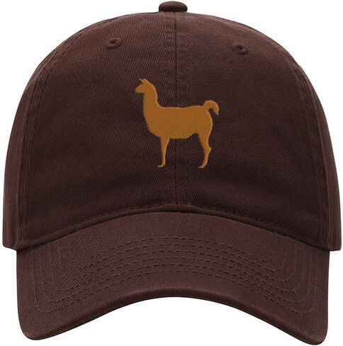 Baseball Cap for Men Women Llama Animal Embroidered Washed Cotton Dad Hat Baseball Caps in Kuwait