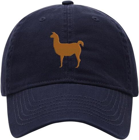 Baseball Cap for Men Women Llama Animal Embroidered Washed Cotton Dad Hat Baseball Caps in Kuwait