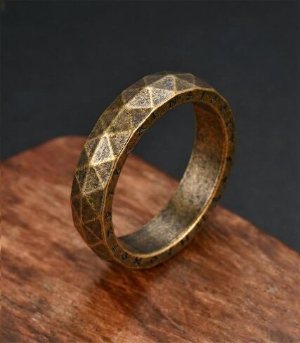 King Ring 5mm Nordic Rings – Viking Character Stainless Steel Bands - Designed in USA in Saudi Arabia