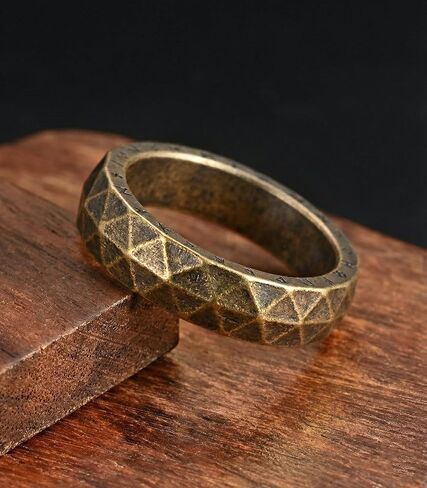 King Ring 5mm Nordic Rings – Viking Character Stainless Steel Bands - Designed in USA in Saudi Arabia