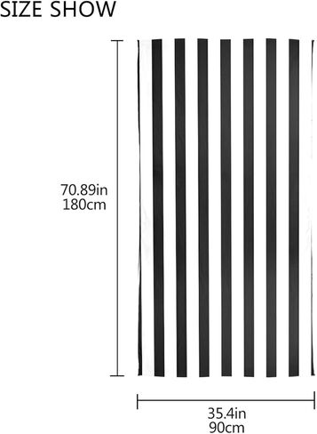 Abstract Black and White Stripes Black White Striped Lines Woman Long Silk Scarf Soft Head Wrap Silk Shawl stole in Saudi Arabia