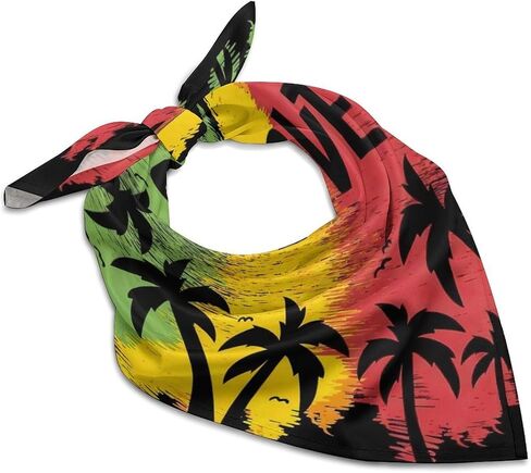 Flag Silk Scarf for Women Small Square Satin Headscarf Neck Scarves Head Hair Wraps Bandana in Saudi Arabia
