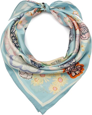 Kate Spade Women's Garden Florals Silk Square Scarf, Stylish Fashion Accessory for Women in Kuwait