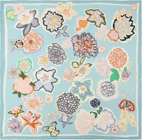 Kate Spade Women's Garden Florals Silk Square Scarf, Stylish Fashion Accessory for Women in Kuwait