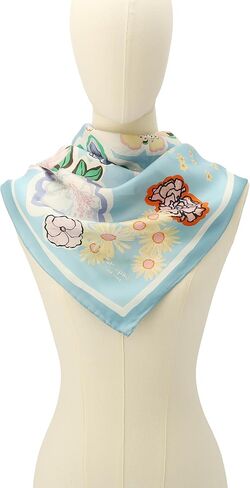 Kate Spade Women's Garden Florals Silk Square Scarf, Stylish Fashion Accessory for Women in Kuwait