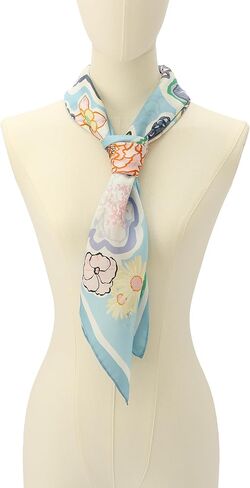 Kate Spade Women's Garden Florals Silk Square Scarf, Stylish Fashion Accessory for Women in Kuwait