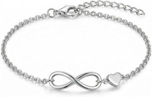 Love Knot Bracelet for Women, Infinity Knot Chain Bracelets in Gold, Silver Tones, Adjustable Romantic Jewelry for Daily Wear, Anniversaries and Thoughtful Gifts in Saudi Arabia