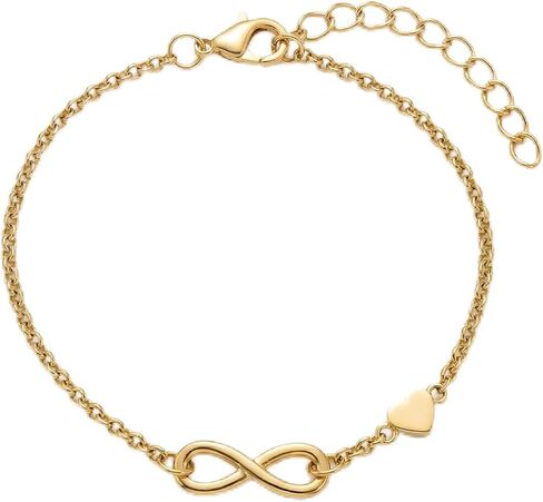 Love Knot Bracelet for Women, Infinity Knot Chain Bracelets in Gold, Silver Tones, Adjustable Romantic Jewelry for Daily Wear, Anniversaries and Thoughtful Gifts in Saudi Arabia