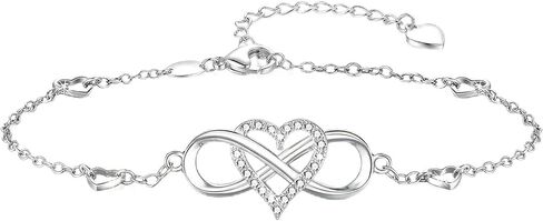 Love Knot Bracelet for Women, Infinity Knot Chain Bracelets in Gold, Silver Tones, Adjustable Romantic Jewelry for Daily Wear, Anniversaries and Thoughtful Gifts in Saudi Arabia