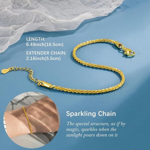 EllieHouse Thick Link Bracelet Adjustable Watch Band Chain Wristband Jewelry Sparkle Chain Bracelets Trendy Diamond Zirconia Stones Four Leaf Lucky Bracelet Jewelry Gifts to Lover Girlfriend Wife in Saudi Arabia