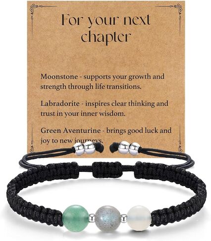 Evil Eye Triple Protection Anxiety Relief Bracelet for Women Men, Handmade Natural Healing Crystal Gifts for Friends Family in Saudi Arabia