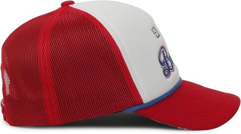 Outdoor Cap Red White & Boujee Trucker Hat – Patriotic Women’s Snapback Cap, Funny Americana Graphic Hat in Kuwait