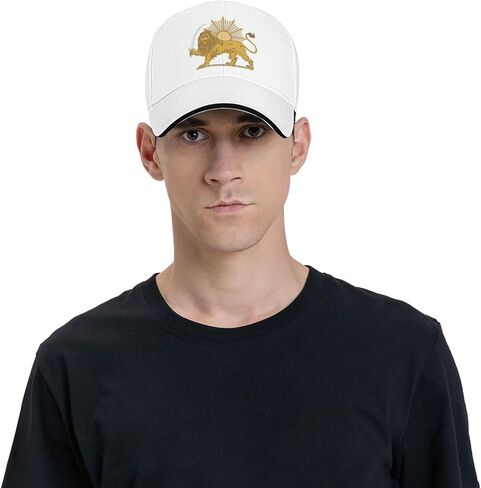 Persian Flag Iranian Lion Sun and Crown Iran Persia Hat Cap Men Women Baseball Caps Adjustable Dad Hat Summer Sun Hats in Saudi Arabia
