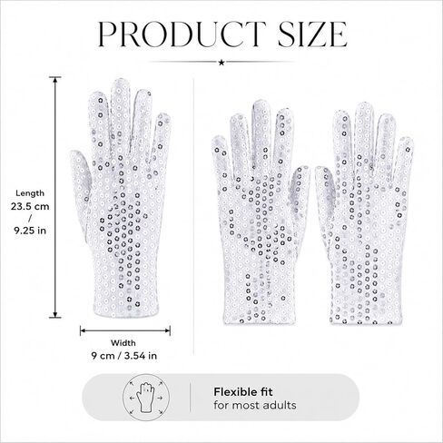 JJUNW 3 Pairs Silver Sequin Gloves Twinkl Plastic Glove for Dress Accessory | Adults Sparkling Sequin Gloves Applicable to Ice Skating Dance Party Show Halloween Christmas for Dress Accessory in Kuwait
