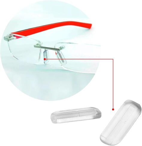 Eyeglasses Nose Pads Soft Silicone Nosepads 2 Pairs Replacement for Eyewear Glasses/Sunglasses ﻿ in Kuwait