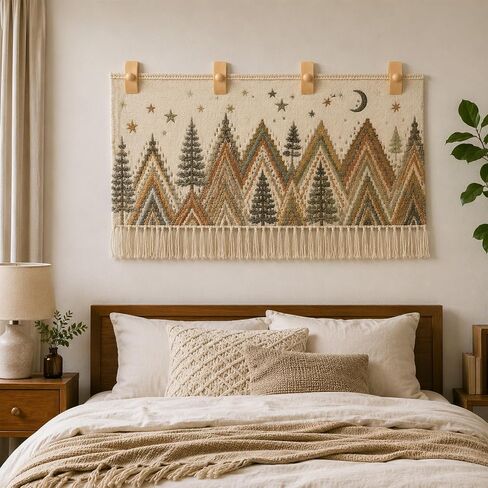 ZENYUEDZ 4pcs Tapestry Hangers, Wooden Quilt Hanger for Wall Display & Blanket Holder, Decorative Wall Mounted Clips with Screws for Quilts, Tapestries, Rugs, Fiber Art in Saudi Arabia