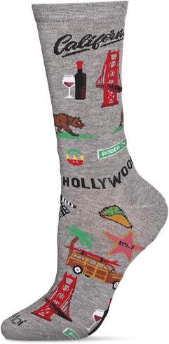 MeMoi California Rayan Blend Crew Sock in Kuwait