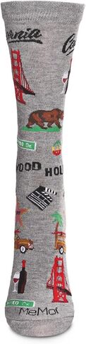MeMoi California Rayan Blend Crew Sock in Kuwait