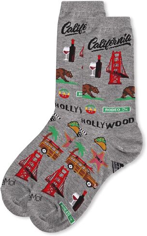 MeMoi California Rayan Blend Crew Sock in Kuwait