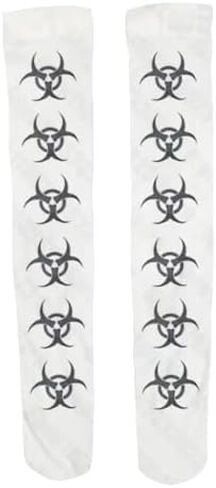Women Cute Gothic Retro Printed Long Socks Harajuku Slim Fit Knee Y2K Socks Kawaii Sockings emo streetwear in Saudi Arabia