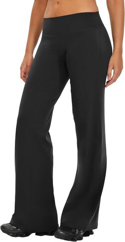 MEIVSO Women's Yoga Pants Wide Leg Casual Pants Stretch Tummy Control Legging in Saudi Arabia