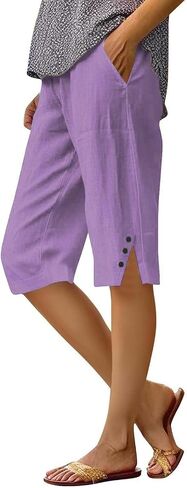 Nantdog Linen Shorts for Women 2026 Bermuda Boho Hight Weighted Cute Short Summer Gauze Beach Plus Size Drawstring Shorts in Saudi Arabia