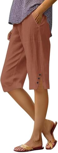 Nantdog Linen Shorts for Women 2026 Bermuda Boho Hight Weighted Cute Short Summer Gauze Beach Plus Size Drawstring Shorts in Saudi Arabia