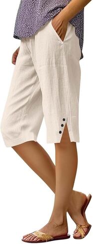 Nantdog Linen Shorts for Women 2026 Bermuda Boho Hight Weighted Cute Short Summer Gauze Beach Plus Size Drawstring Shorts in Saudi Arabia