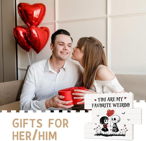 Anniversary Birthday Gifts for Him Her, Gothic Building Blocks Plaque, Fathers Day Gift for Husband, Romantic I Love You Gifts for Boyfriend Girlfriend Wife, Funny Couple Desk Decor Sign in Saudi Arabia