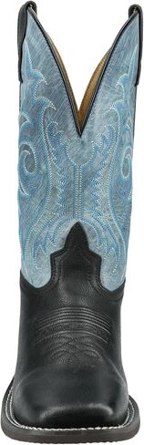 حذاء Smoky Mountain Boots للرجال James Western Boot، أسود/أزرق عتيق، X-واسع، مقاس 13 US in Kuwait