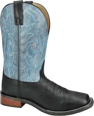 حذاء Smoky Mountain Boots للرجال James Western Boot، أسود/أزرق عتيق، X-واسع، مقاس 13 US in Kuwait