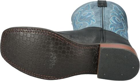 حذاء Smoky Mountain Boots للرجال James Western Boot، أسود/أزرق عتيق، X-واسع، مقاس 13 US in Kuwait
