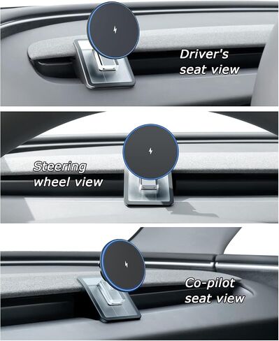 Phone Mount for Tesla Model 3 Highland 2024 2025, Magnetic Phone Holder for Tesla Model 3 Accessories 2024 2025, Easy Installation for MagSafe, Compatible with iPhone 16 15 14 13 12 Series in Saudi Arabia