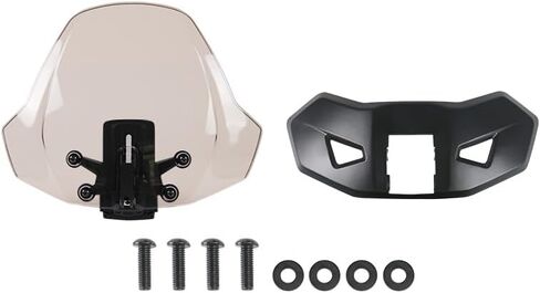 Dark Tinted Front Windshield for Can-Am Ryker All Models, 3" Adjustable Wind Deflector Dustproof Hard Coated Windscreen for Can Am Ryker 600 900 Sport Rally Accessories (Replace #219401032) in Kuwait
