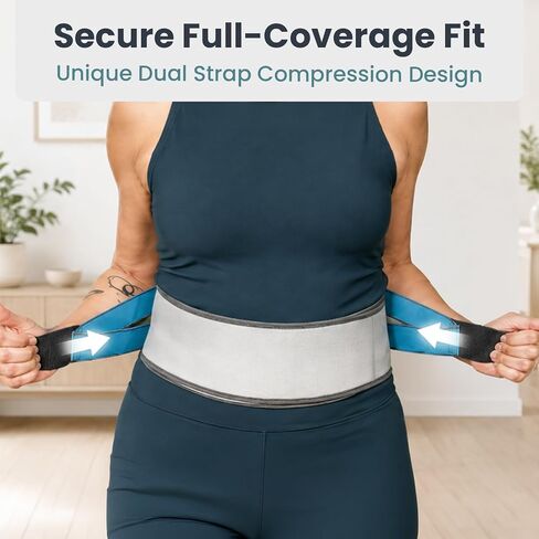 Pelegon Ice Pack for Back for Lower Back Pain Relief - Reusable Lower Back Ice Pack Wrap with Adjustable Brace - Cold Therapy Gel Pack for Sciatica, Coccyx, Herniated Disc and Recovery in Saudi Arabia