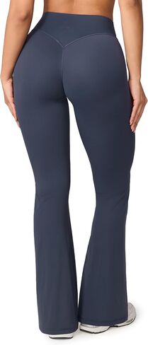 UNISSU Hugluxe No Front Seam High Waisted Bootcut Flare Leggings for Women Buttery Soft Booty Lifting Yoga Pants - 31.5'' in Saudi Arabia