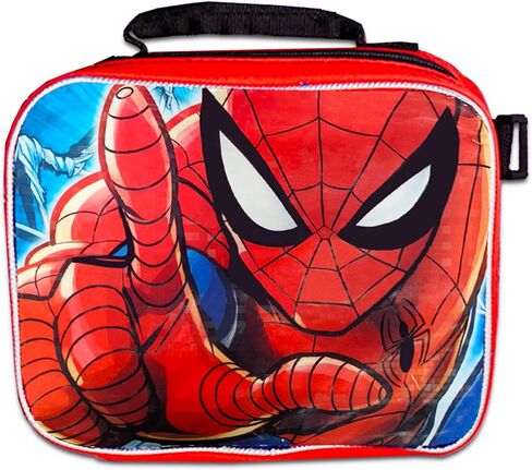 Spiderman Backpack with Lunch Box for Boys Set - Bundle with Spidey Backpack, Lunch, Stickers, More | Spiderman School Supplies for Kids in Saudi Arabia