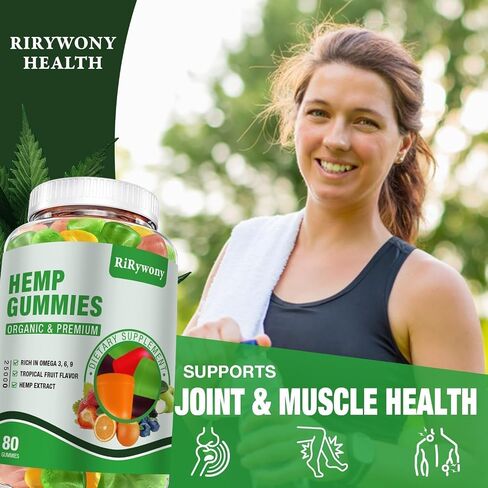 Hemp Gummies for Sleep, Pain, Anxiety 3 Packs, High Potency Edible Gummies Extra Strength Organic Hemp Oil Extract Vegan Bear Gummy - 240 Counts Candy in Saudi Arabia