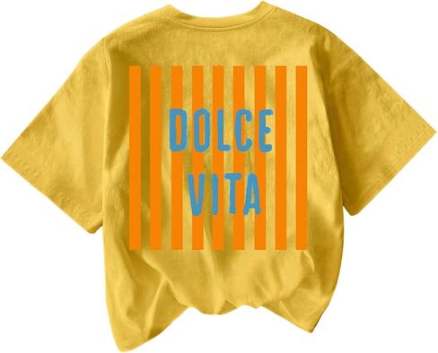 SOLY HUX Women's Cute Graphic Tees Crew Neck Short Sleeve Letter Print Summer T Shirt Tops for Teens in Saudi Arabia