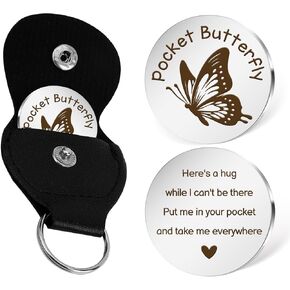 Butterfly Themed Gifts Butterfly Keychain Cute Animal Pocket Hug Token Emotional Support Gift Small Christmas Stocking Stuffers for Butterflys Lovers Boyfriend Girlfriend Son Daughter Best Friend in Saudi Arabia
