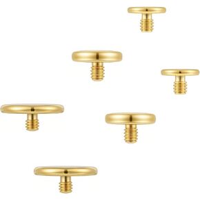 6PCS Steel 14G(1.6mm) Micro Dermal Anchor Tops, Implant Grade Surface Replacement Heads in Saudi Arabia